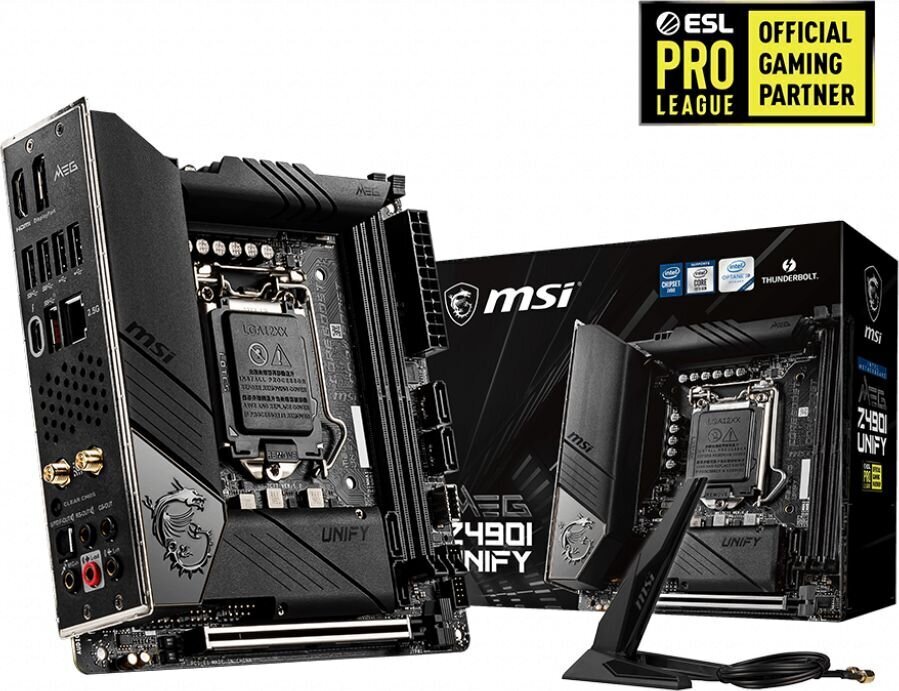 MSI Meg Z490I Unify kaina ir informacija | Pagrindinės plokštės | pigu.lt