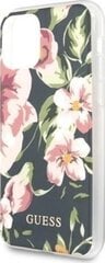 GUHCN65IMLFL03 Guess Flower Shiny N.3 Cover iPhone 11 Pro Max Navy цена и информация | Чехлы для телефонов | pigu.lt