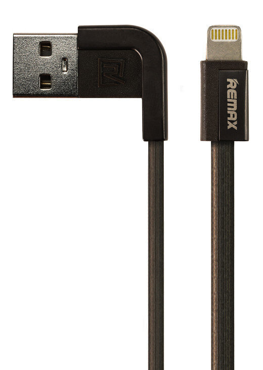 USB kabelis Remax RC-052i Cheynn Apple Lightning juodas kaina ir informacija | Kabeliai ir laidai | pigu.lt