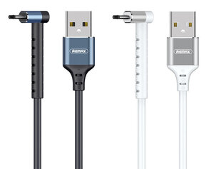 USB кабель Remax RC-100m microUSB 2.4A, черный, 1.0 м цена и информация | Кабели для телефонов | pigu.lt