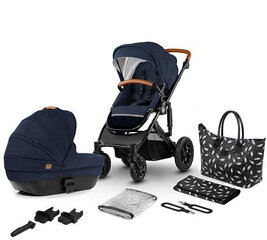 Универсальная коляска Kinderkraft Prime 2in1 + мамина сумка, deep navy цена и информация | Коляски | pigu.lt