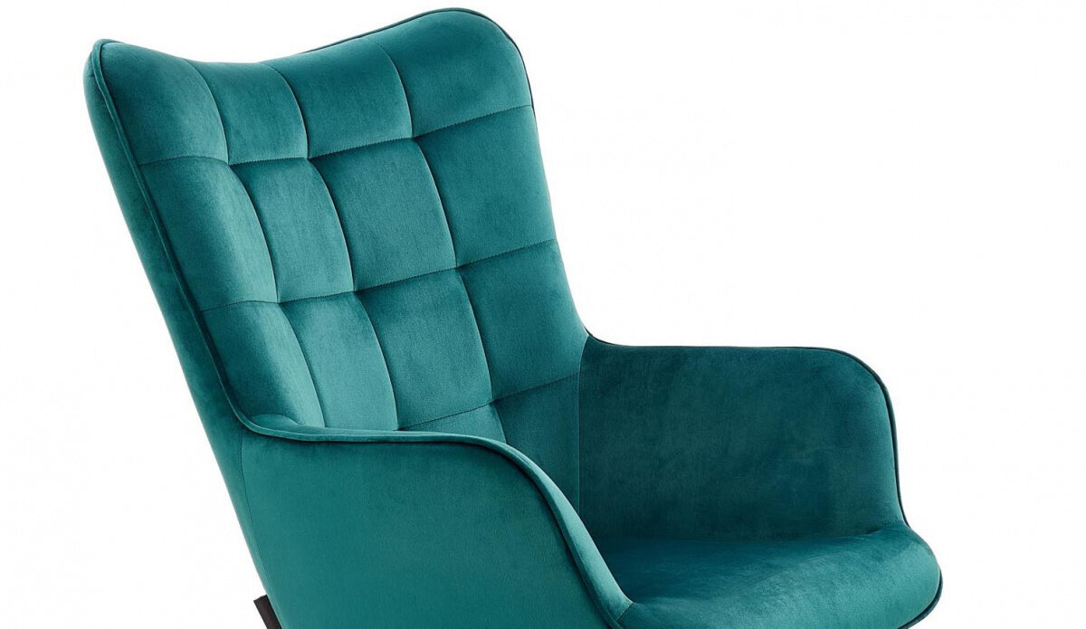 Fotelis Halmar Castel, žalias/juodas kaina ir informacija | Svetainės foteliai | pigu.lt