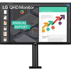 LG 27QN880-B цена и информация | Мониторы | pigu.lt