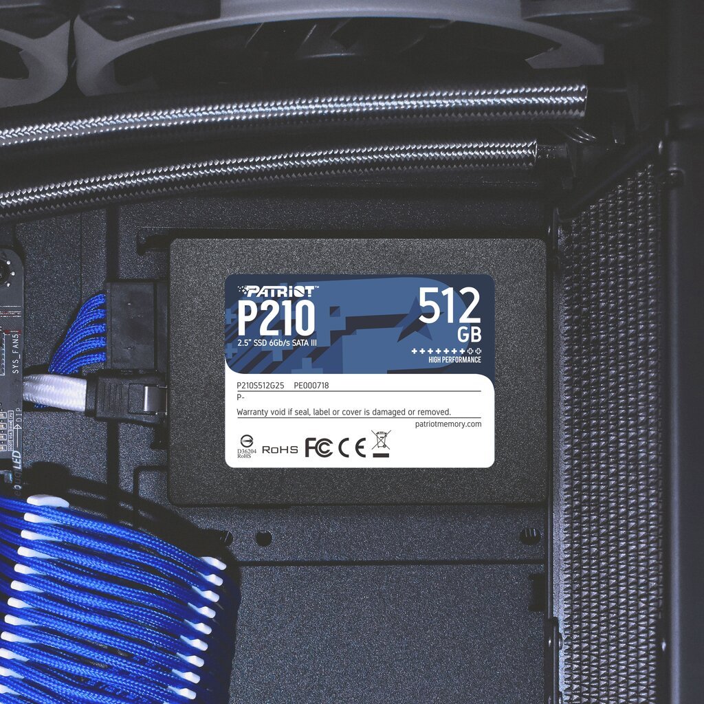 Patriot P210S512G25 цена и информация | Vidiniai kietieji diskai (HDD, SSD, Hybrid) | pigu.lt
