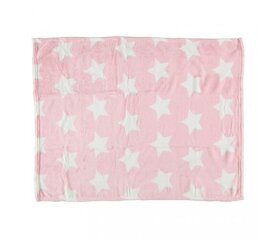 Vaikiškas pledas Little Stars Rose 75 x 100 cm kaina ir informacija | Lovatiesės ir pledai | pigu.lt