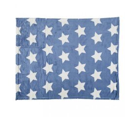 Vaikiškas pledas Little Stars Blue 75x100 cm kaina ir informacija | Lovatiesės ir pledai | pigu.lt