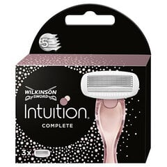 Wilkinson Sword Intuition Complete (3 pcs) - Spare head цена и информация | Косметика и средства для бритья | pigu.lt