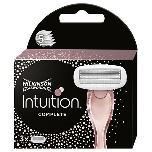 Skutimosi galvutės Wilkinson Sword Intuition Complete, 3 vnt. kaina ir informacija | Skutimosi priemonės ir kosmetika | pigu.lt