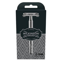 Wilkinson Sword Double Edge Classic - Metal razor for men цена и информация | Косметика и средства для бритья | pigu.lt