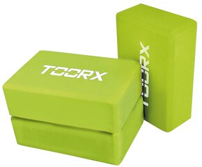 Toorx Блок для йоги AHF025 22,5x15x7,5cm lime green цена и информация | Товары для йоги | pigu.lt