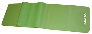 Toorx Лента эластичная AHF007 Medium 150x15cm  0,35mm lime green цена и информация | Фитнес-резинки, гимнастические кольца | pigu.lt