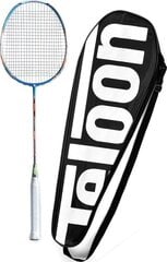 Badmintono raketė su dėklu Teloon Blast TL500, 1 vnt, mėlyna kaina ir informacija | Badmintonas | pigu.lt
