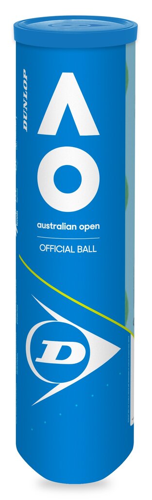 Teniso kamuoliukai Dunlop Australian Open UpperMid ITF, 4 vnt. цена и информация | Lauko teniso prekės | pigu.lt