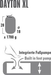 Матрас Dayton XL 197x70x10 см, темно-серый, ТМ High Peak цена и информация | Надувные матрасы и мебель | pigu.lt