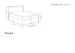 Lova Mazzini Beds Yucca 160x200 cm, raudona kaina ir informacija | Lovos | pigu.lt