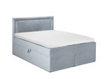 Кровать Mazzini Beds Yucca 160x200 см, светло-синяя
