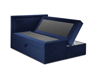 Кровать Mazzini Beds Yucca 180x200 см, синяя цена и информация | Кровати | pigu.lt