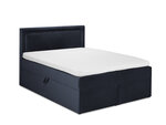 Кровать Mazzini Beds Yucca 160x200 см, темно-синяя