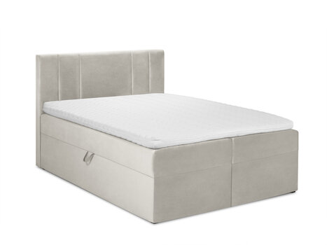 Кровать Mazzini sofas Afra 160x200 см, песочного цвета цена и информация | Кровати | pigu.lt