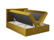 Lova Mazzini sofas Afra 160x200 cm, geltona kaina ir informacija | Lovos | pigu.lt