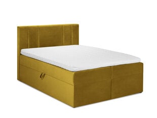 Кровать Mazzini sofas Afra 140x200 см, желтая цена и информация | Кровати | pigu.lt