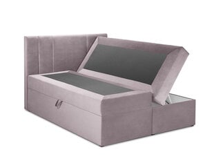 Кровать Mazzini sofas Afra 140x200 см, розовая цена и информация | Кровати | pigu.lt