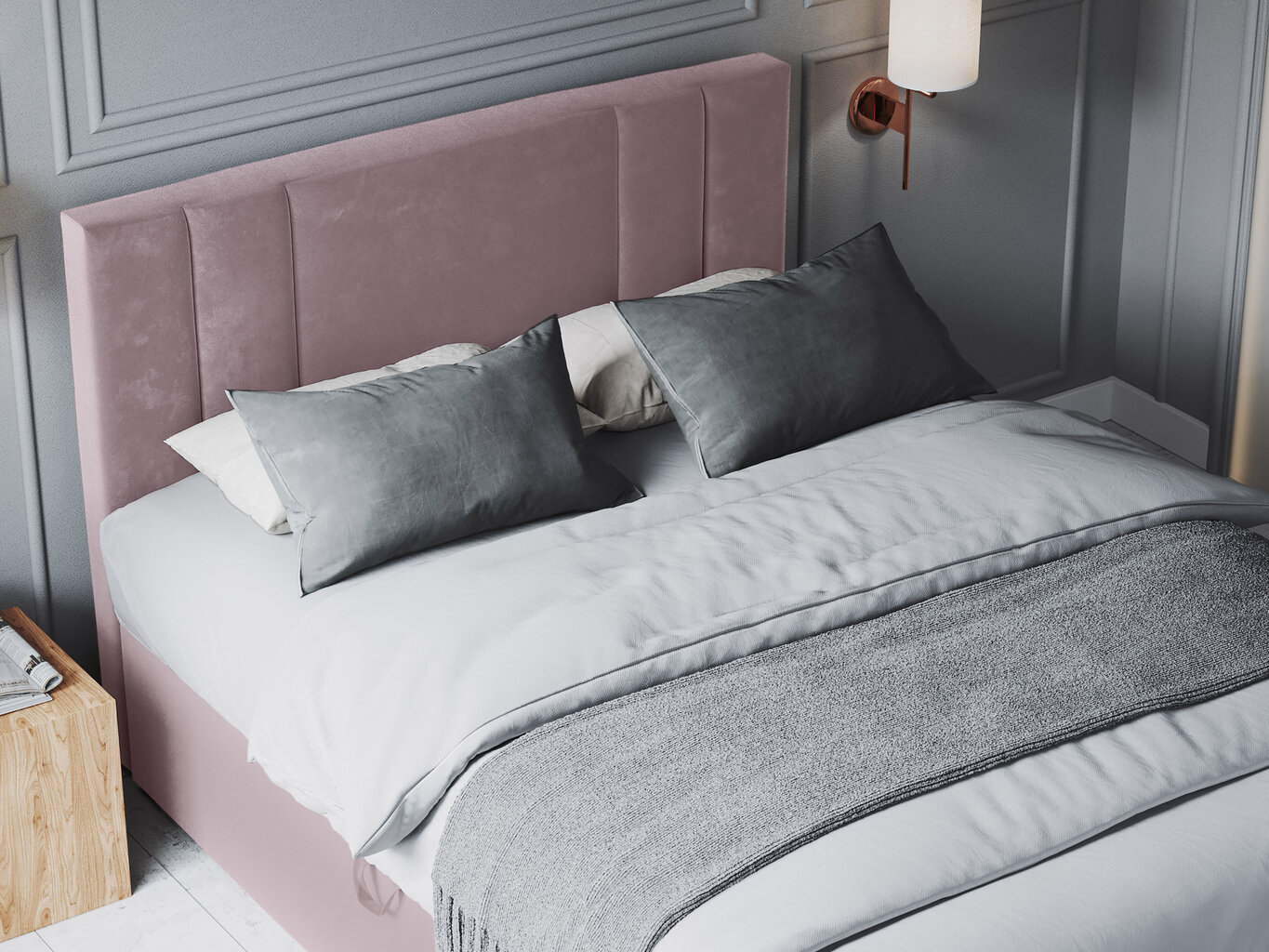 Lova Mazzini sofas Afra 160x200 cm, rožinė kaina ir informacija | Lovos | pigu.lt