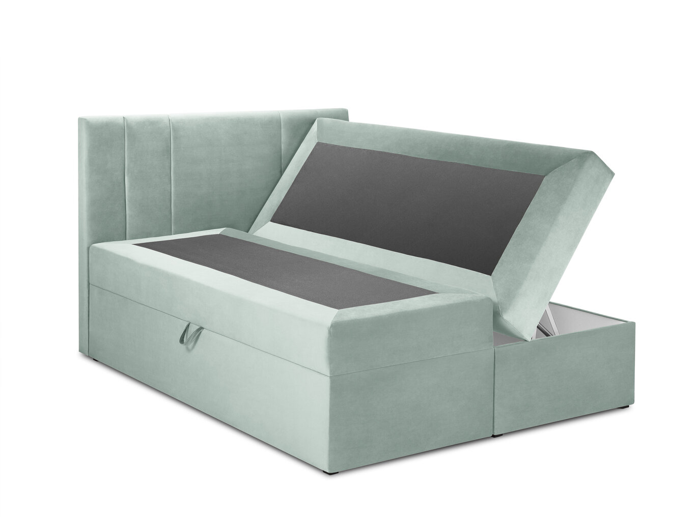 Lova Mazzini sofas Afra 160x200 cm, šviesiai žalia цена и информация | Lovos | pigu.lt