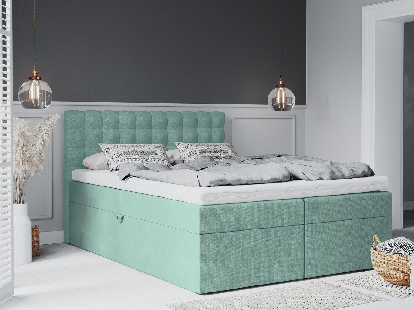 Lova Mazzini Beds Jade 140x200 cm, šviesiai žalia цена и информация | Lovos | pigu.lt