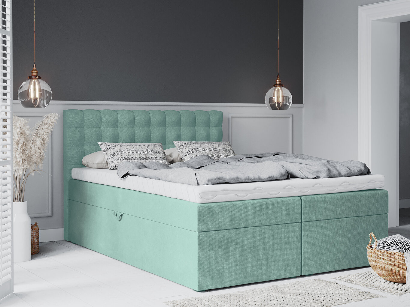 Lova Mazzini Beds Jade 160x200 cm, šviesiai žalia kaina ir informacija | Lovos | pigu.lt