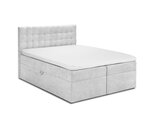 Кровать Mazzini Beds Jade 140x200 см, светло-серая