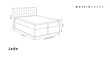 Lova Mazzini Beds Jade 140x200 cm, tamsiai pilka kaina ir informacija | Lovos | pigu.lt