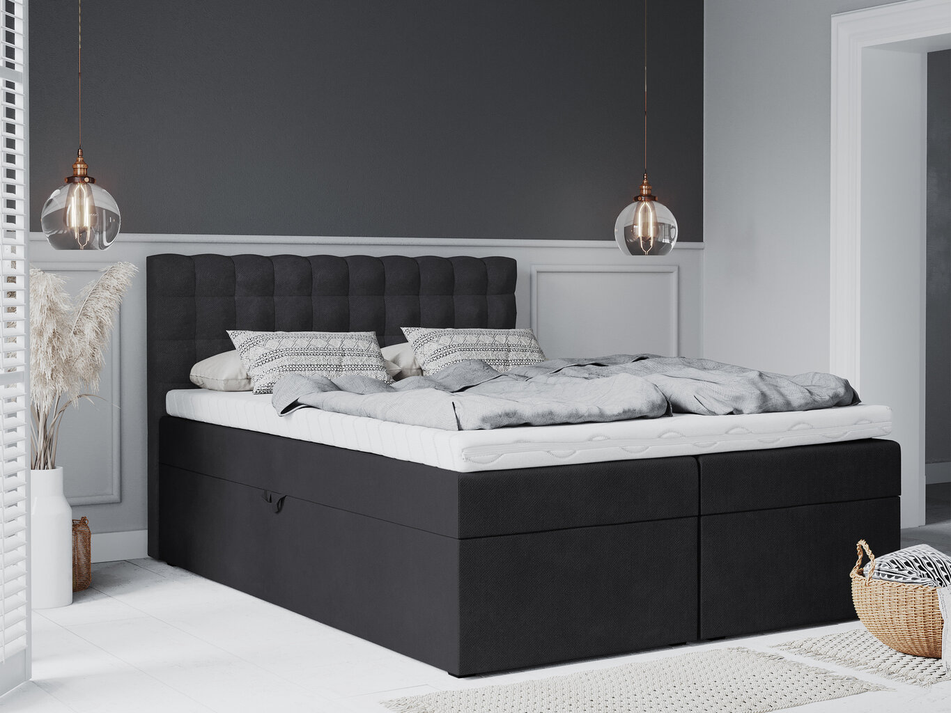 Lova Mazzini Beds Jade 180x200 cm, tamsiai pilka цена и информация | Lovos | pigu.lt