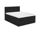 Кровать Mazzini Beds Jade 140x200 см, черная