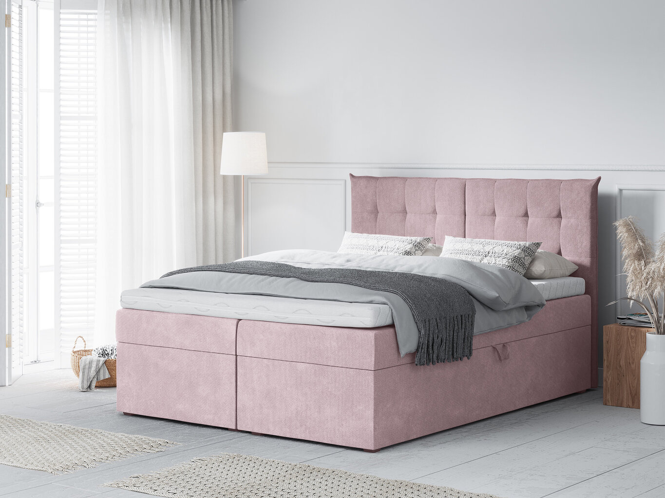 Lova Mazzini Beds Echaveria 160x200 cm, rožinė цена и информация | Lovos | pigu.lt