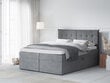 Lova Mazzini Beds Echaveria 160x200 cm, pilka цена и информация | Lovos | pigu.lt