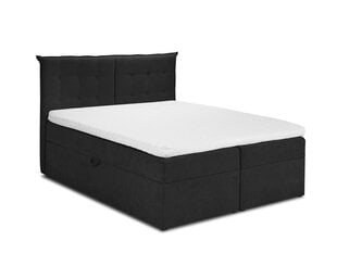 Кровать Mazzini Beds Echaveria 140x200 см, черная цена и информация | Кровати | pigu.lt