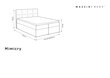 Lova Mazzini Beds Mimicry 140x200 cm, smėlio spalvos kaina ir informacija | Lovos | pigu.lt