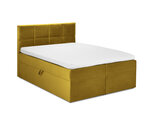 Кровать Mazzini Beds Mimicry 140x200 см, желтая