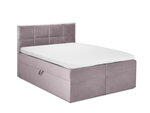 Кровать Mazzini Beds Mimicry 140x200 см, розовая