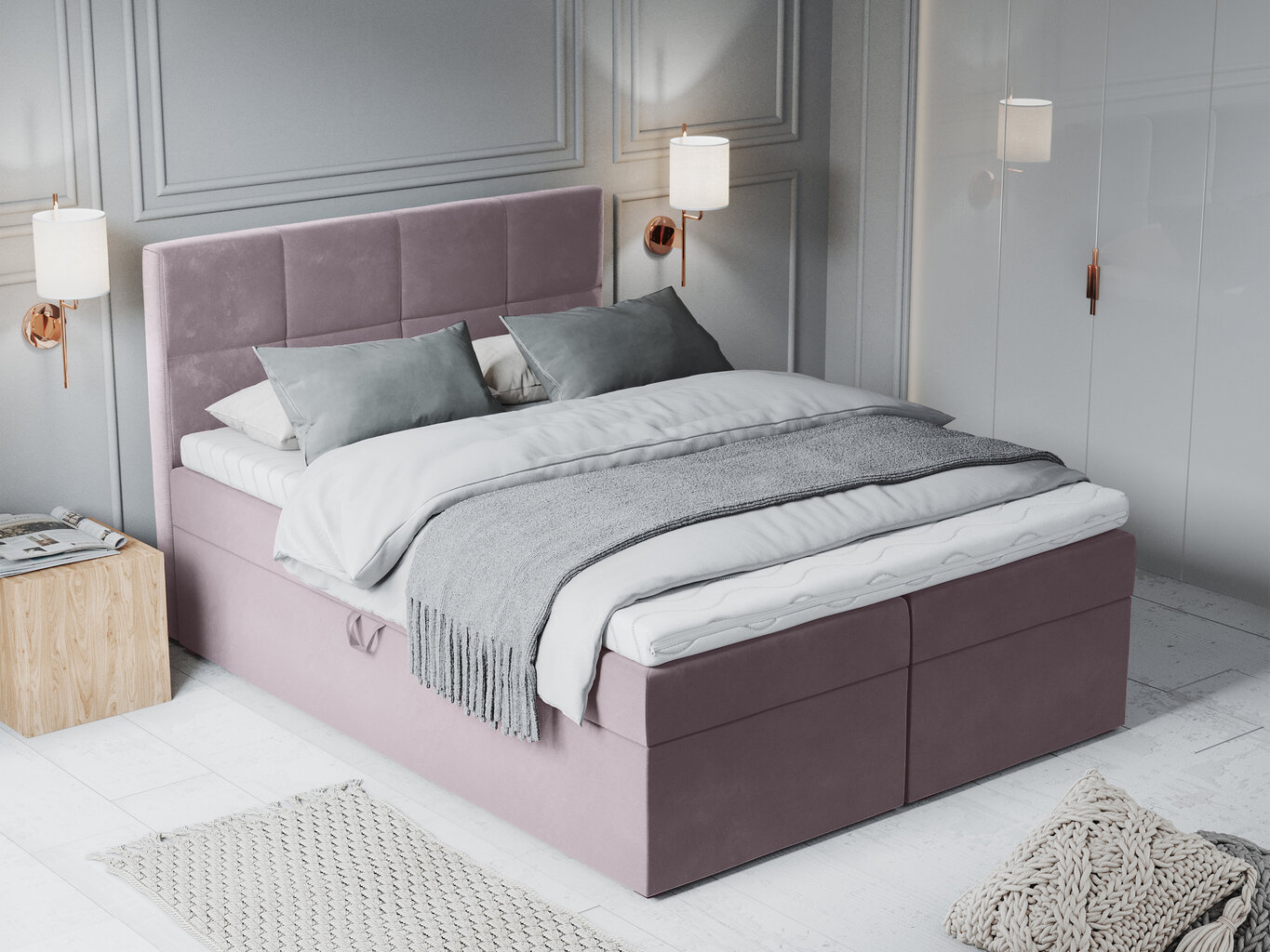 Lova Mazzini Beds Mimicry 160x200 cm, rožinė kaina ir informacija | Lovos | pigu.lt