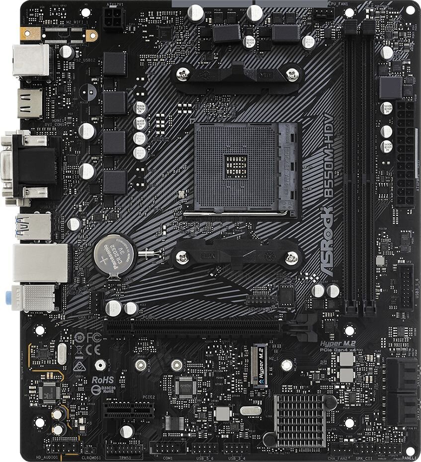 ASRock 90-MXBDJ0-A0UAYZ kaina ir informacija | Pagrindinės plokštės | pigu.lt