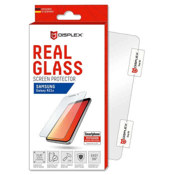 Apsauginis stiklas Displex skirtas Samsung Galaxy A21S kaina ir informacija | Apsauginės plėvelės telefonams | pigu.lt
