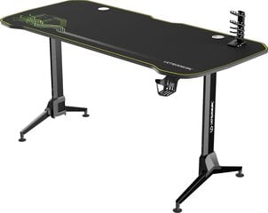 Игровой стол Ultradesk Grand Green, черный/зеленый цена и информация | Компьютерные, письменные столы | pigu.lt