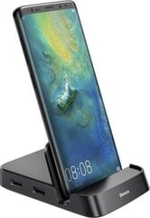 Адаптер Baseus BSU1433BLK, USB-C цена и информация | Адаптеры, USB-разветвители | pigu.lt