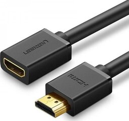 Кабель HDMI FullHD Ugreen HD107 , 3D, 0.5 м, черный цена и информация | Кабели и провода | pigu.lt