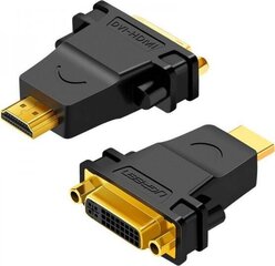 Адаптер Ugreen UGR306BLK HDMI - DVI-I. цена и информация | Адаптеры, USB-разветвители | pigu.lt