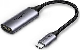 Переходник Ugreen CM297 USB-C на HDMI, 4K 60Hz, серый цена и информация | Адаптеры, USB-разветвители | pigu.lt