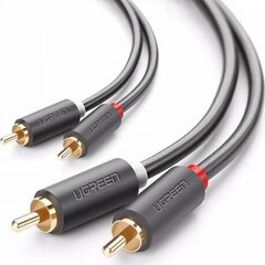 Кабель Ugreen AV104 2RCA на 2RCA, 1.5 м, черный цена и информация | Кабели и провода | pigu.lt