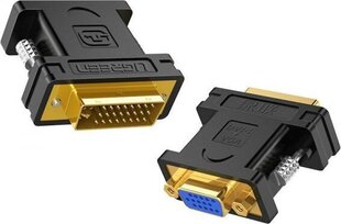Адаптер Ugreen UGR305BLK, DVI - VGA, черный цена и информация | Адаптеры, USB-разветвители | pigu.lt